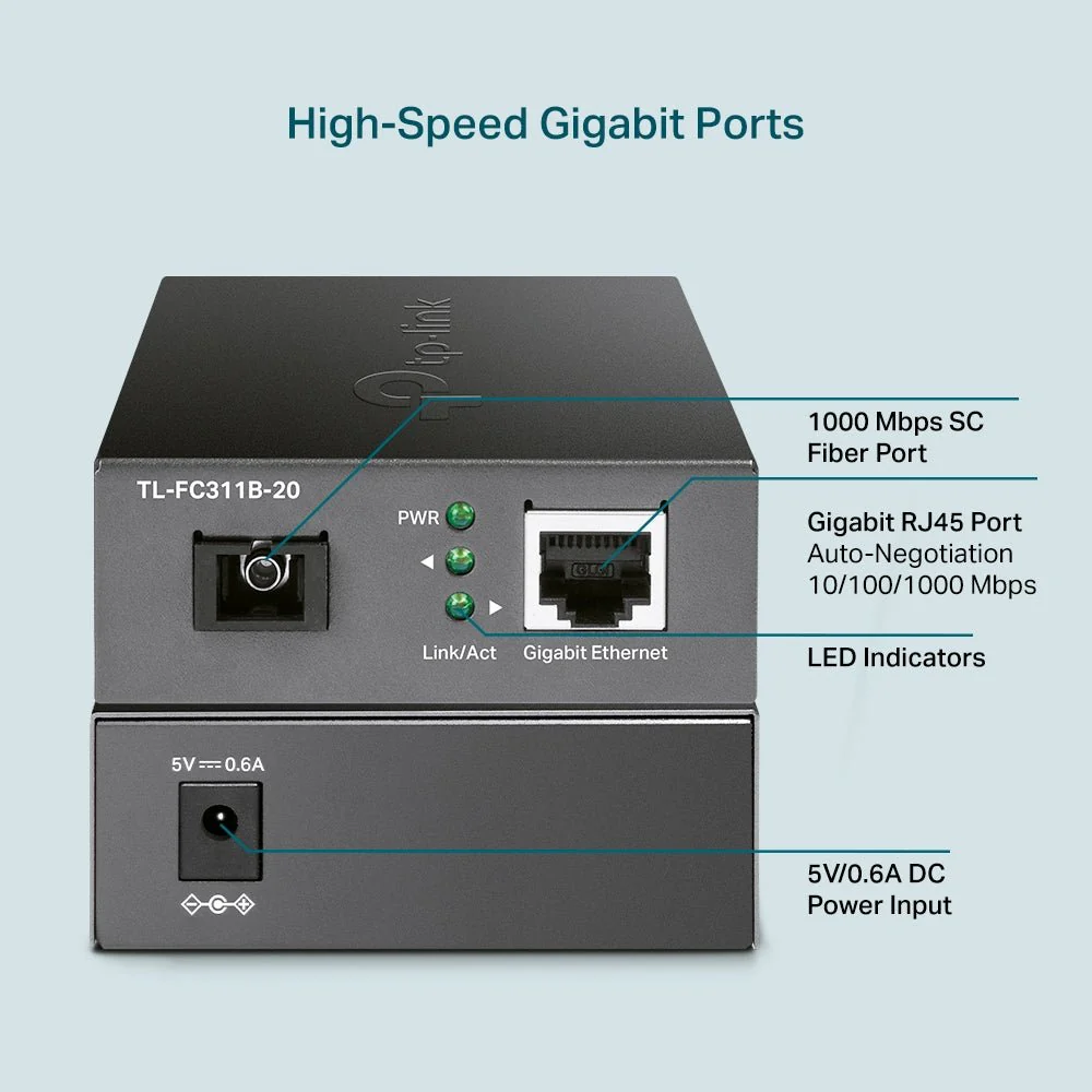 TP-Link TL-FC311B-20 Gigabit WDM Media Converter - Image 5