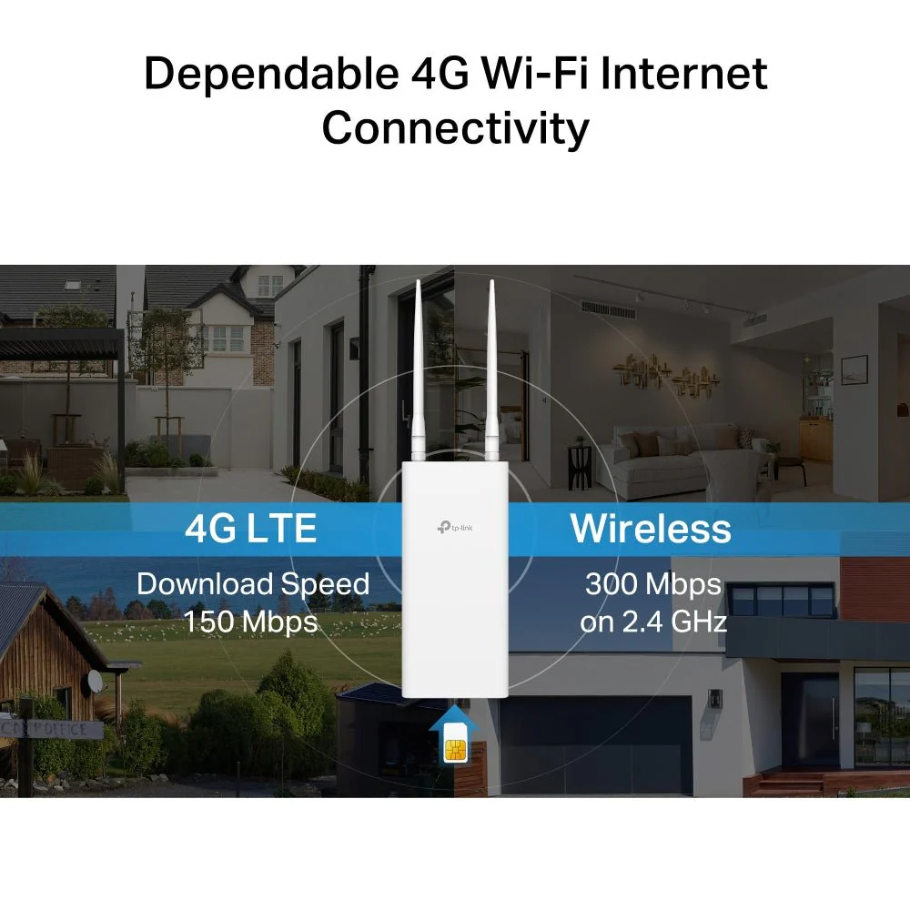 TP-Link TL-MR100-Outdoor 4G LTE Wi-Fi IP65 PoE Outdoor Router - Image 6