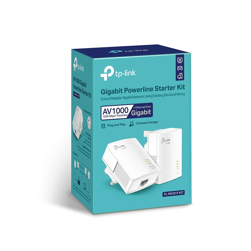 TP-Link TL-PA7017 KIT AV1000 Gigabit Powerline Starter Kit - Image 8
