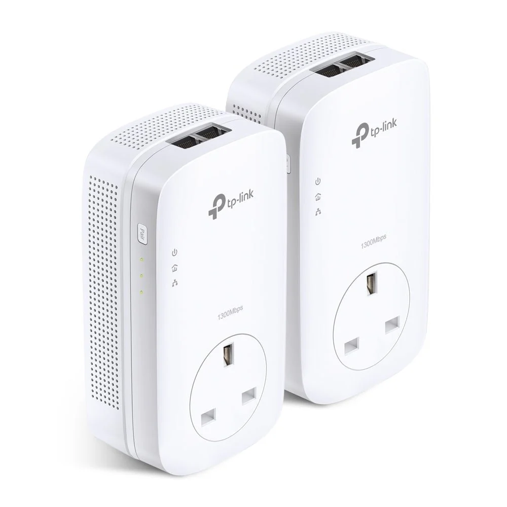 TP-Link TL-PA9020P KIT AV2000 2-Port Gigabit Passthrough Powerline Starter Kit