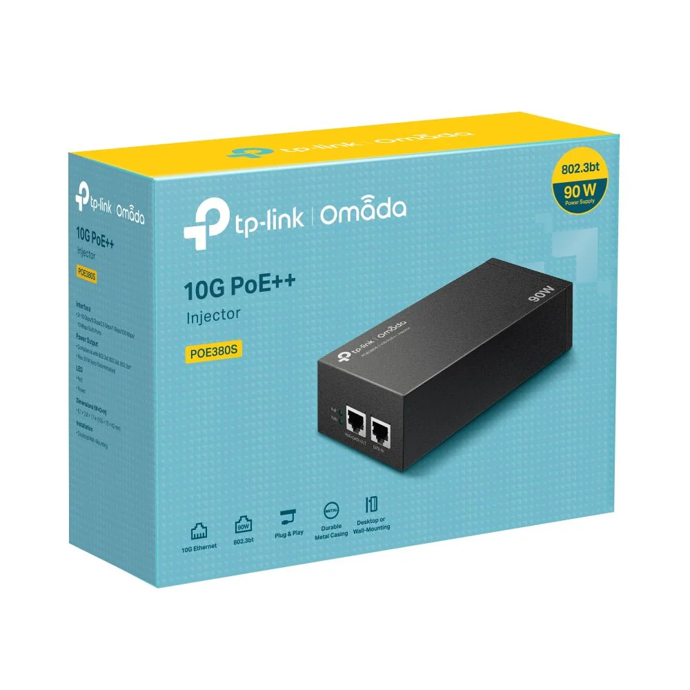 TP-Link TL-POE380S Omada 10G PoE++ Injector - Image 4