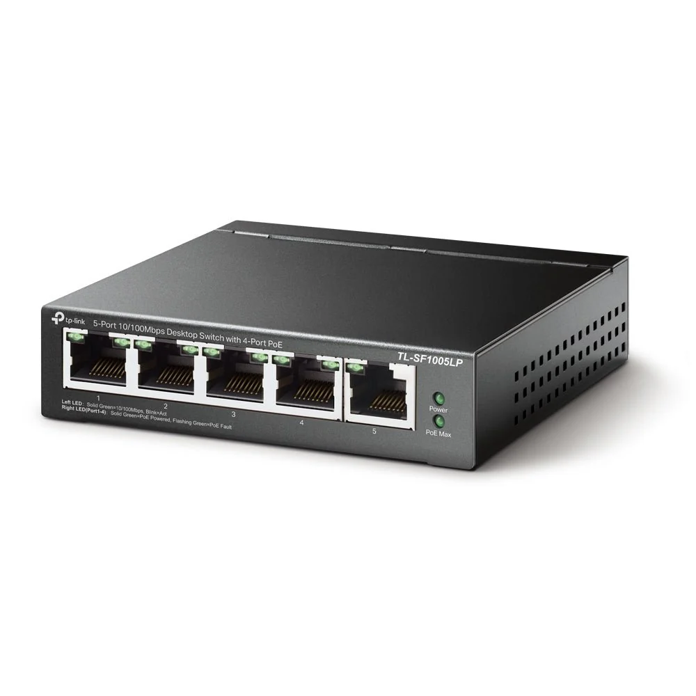 TP-Link TL-SF1005LP 5-Port 10/100Mbps 250m Long Range PoE Unmanaged Switch - Image 2