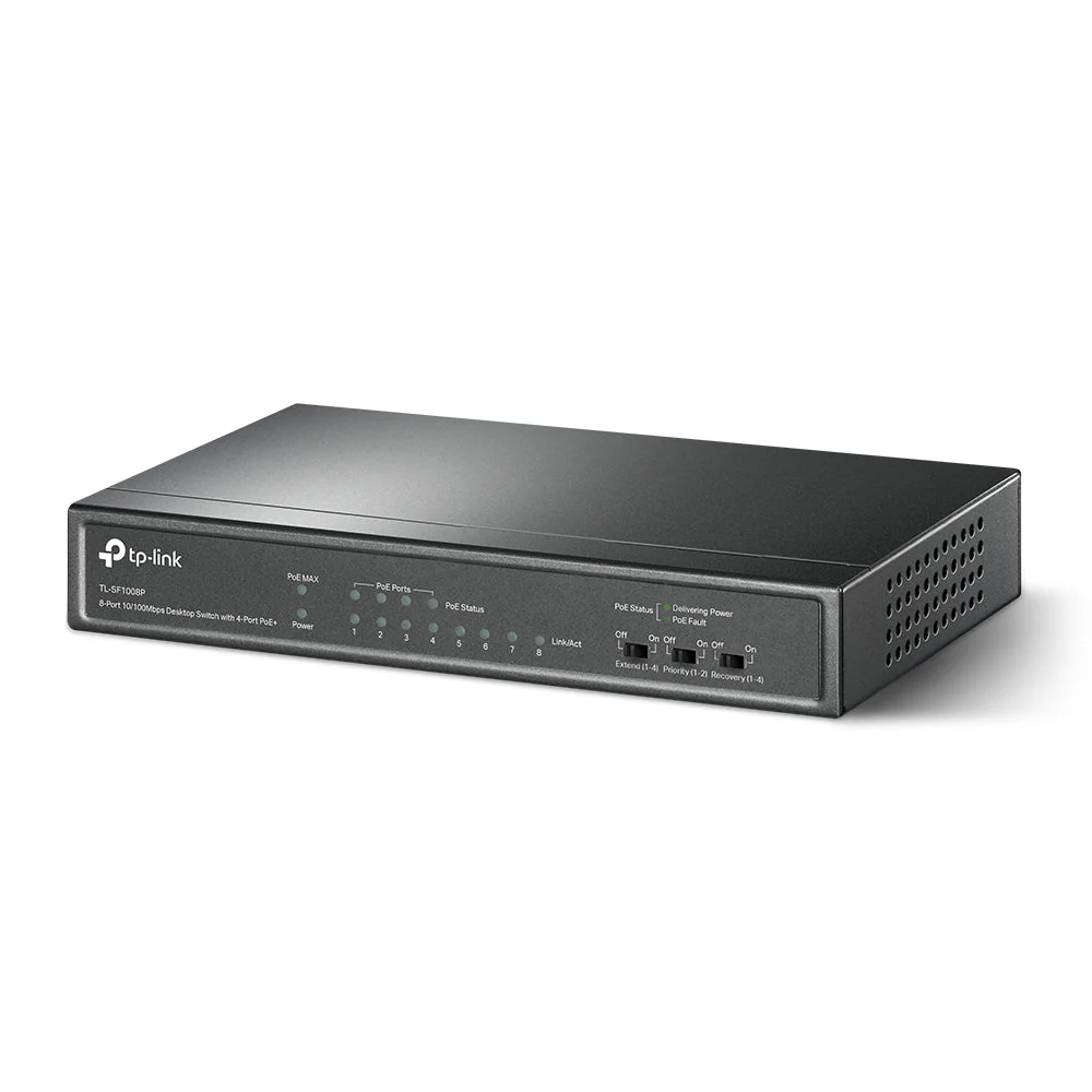 TP-Link TL-SF1008P 8-Port 10/100Mbps with 4-Port PoE+ Unmanaged Switch - Image 2