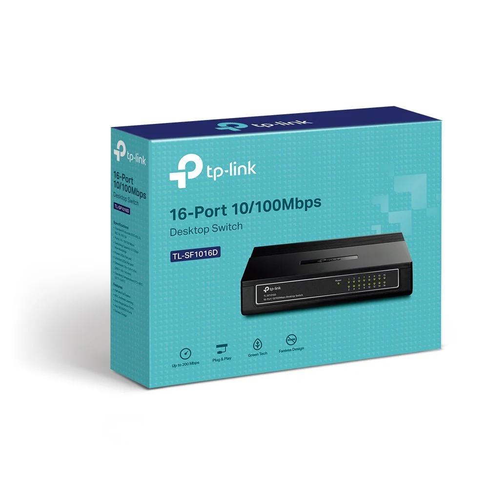 TP-Link TL-SF1016D 16-Port 10/100Mbps Unmanaged Switch - Image 4