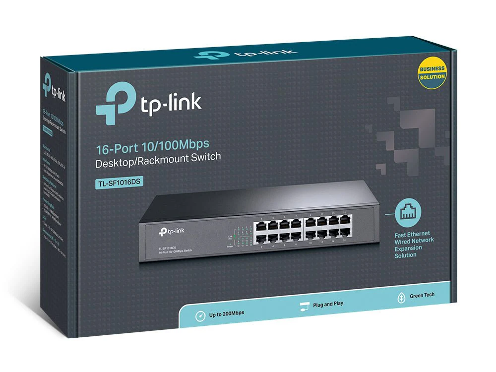 TP-Link TL-SF1016DS 16-Port 10/100Mbps Unmanaged Switch - Image 4