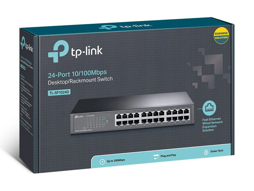 TP-Link TL-SF1024D 24-port 10/100Mbps Unmanaged Switch - Image 4