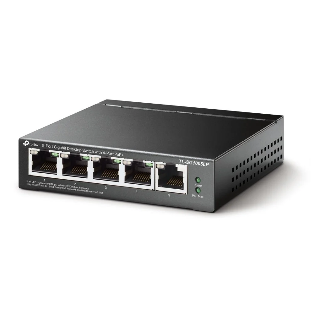 TP-Link TL-SG1005LP 5-Port Gigabit PoE+ Unmanaged Switch - Image 2