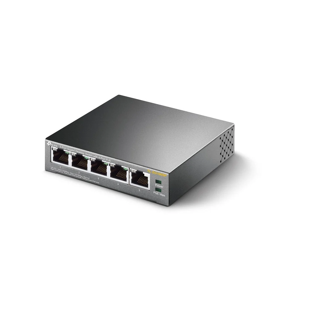 TP-Link TL-SG1005P 5-Port Gigabit with 4-Port PoE Unmanaged Switch - Image 4