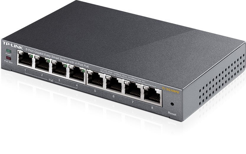 TP-Link TL-SG108PE 8-Port Gigabit Easy Smart Switch with 4-Port PoE - Image 4