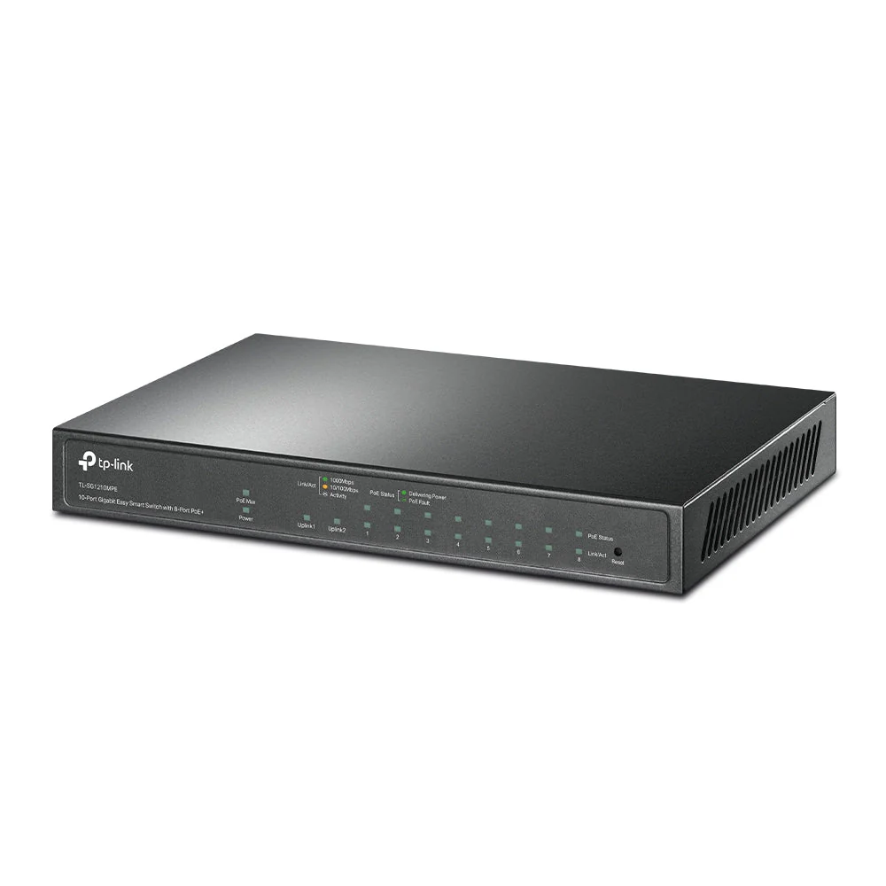 TP-Link TL-SG1210MPE 10-Port Gigabit Easy Smart Switch with 8-Port PoE+ - Image 2