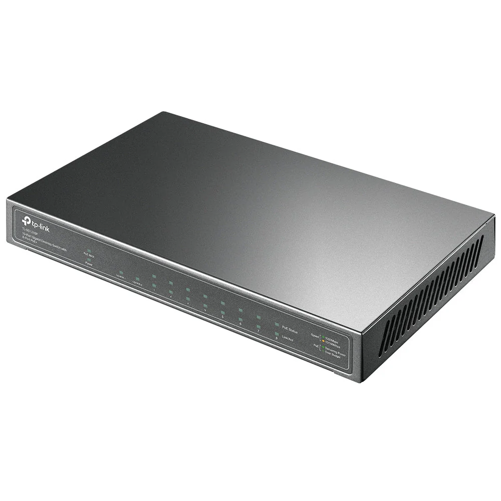 TP-Link TL-SG1210P 10-Port Gigabit with 8-Port PoE+ Unmanaged Switch - Image 4