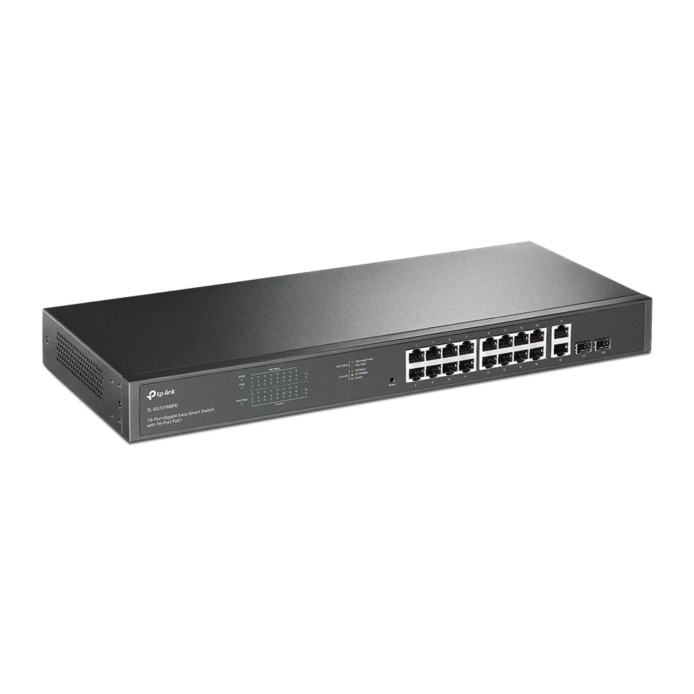 TP-Link TL-SG1218MPE 18-Port Gigabit Easy Smart Switch with 16-Port PoE+ - Image 2