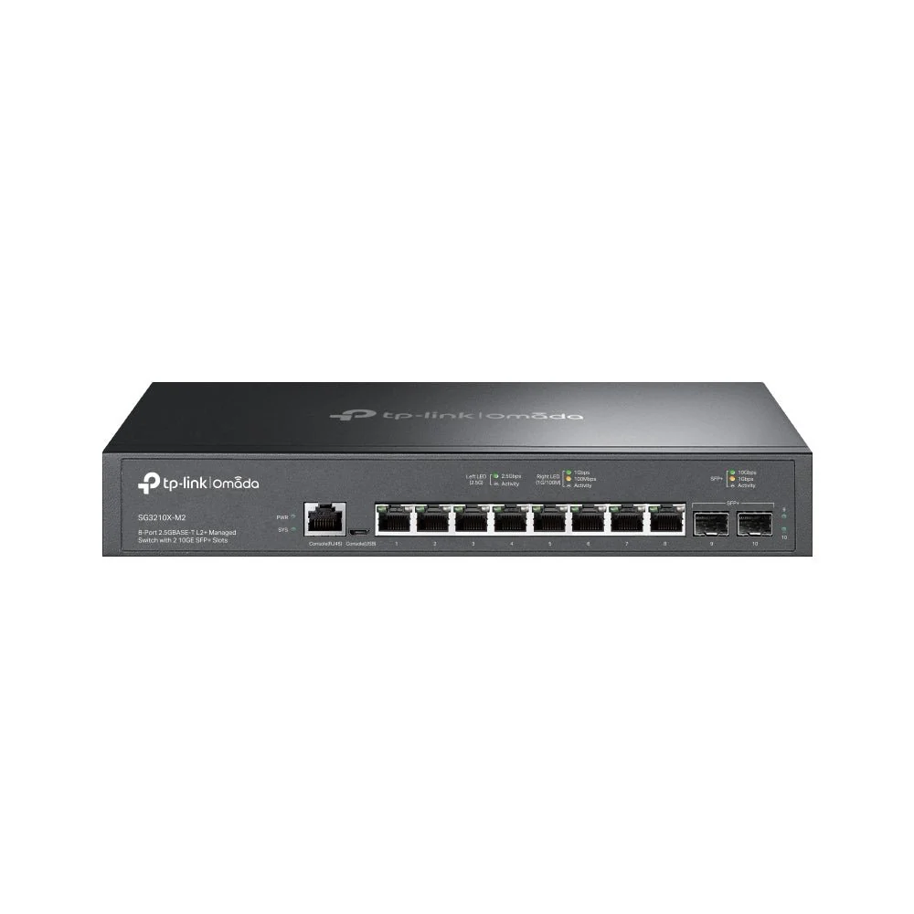 TP-Link TL-SG3210X-M2 Omada 8-Port 2.5G L2+ Managed Switch
