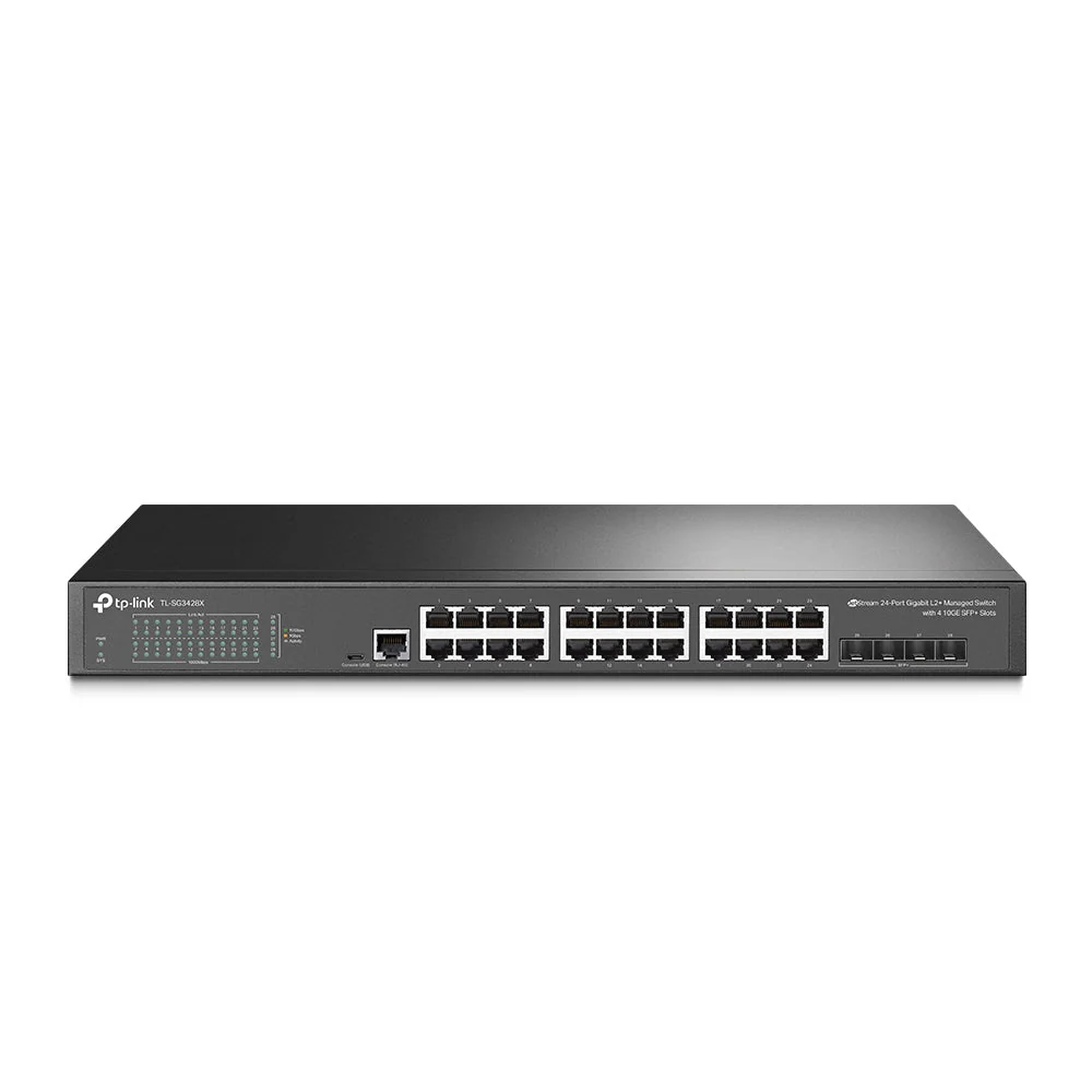 TP-Link TL-SG3428X JetStream 24-Port Gigabit L2+ Managed Switch with 4 10GE SFP+