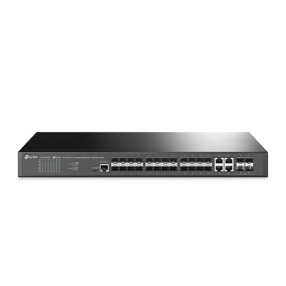 TP-Link TL-SG3428XF JetStream 24-Port SFP L2+ Managed Switch with 4 10GE SFP+