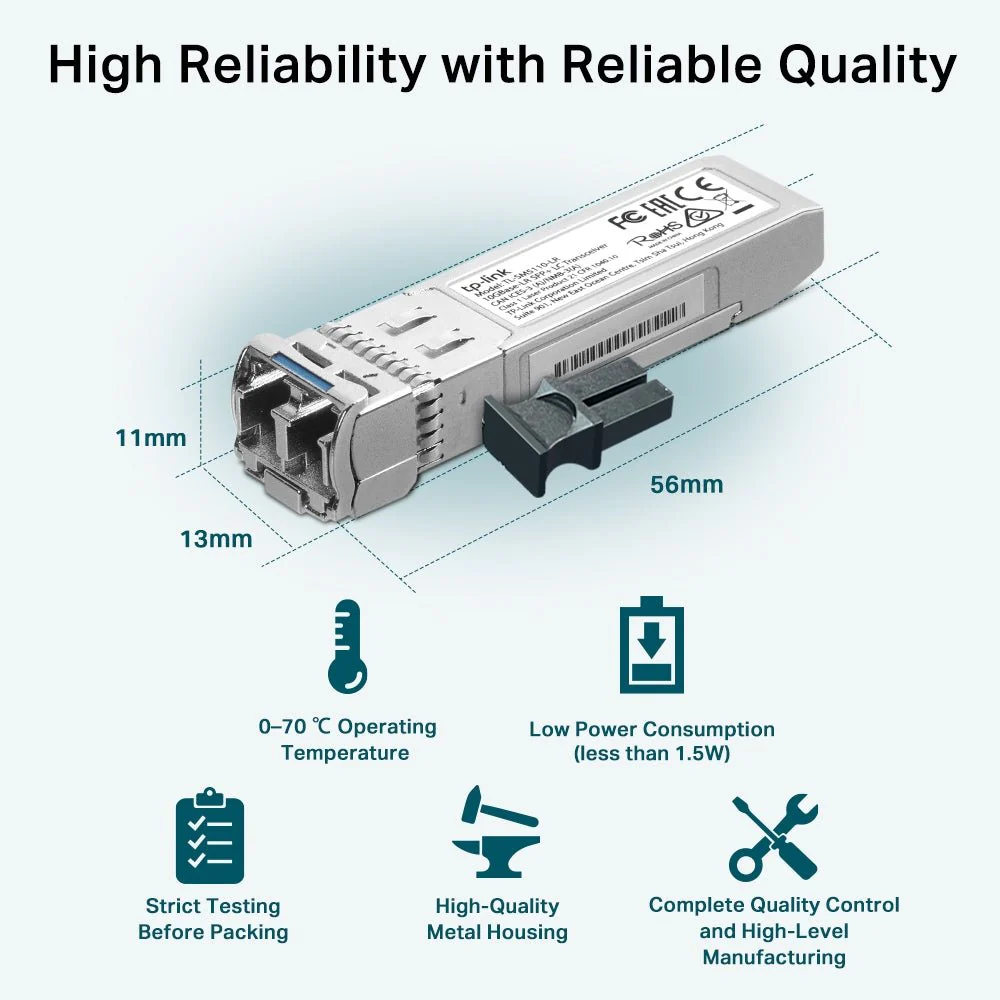 TP-Link TL-SM5110-LR 10GBase-LR SFP+ LC Transceiver - Image 7