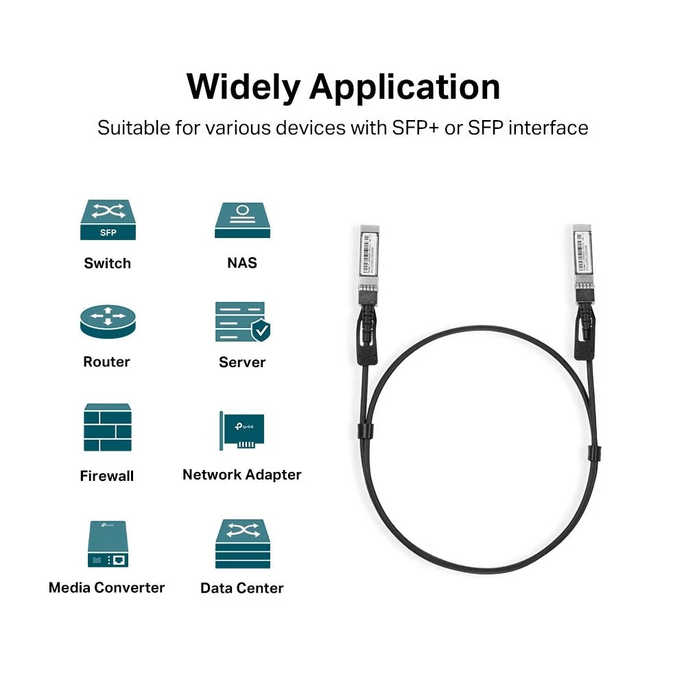 TP-Link TL-SM5220-1M 1 Meter 10G SFP+ Direct Attach Cable - Image 4