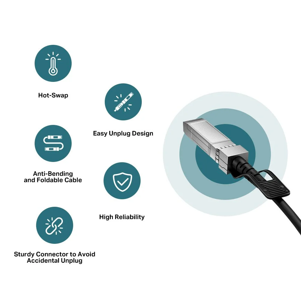 TP-Link TL-SM5220-3M 3 Meters 10G SFP+ Direct Attach Cable - Image 6