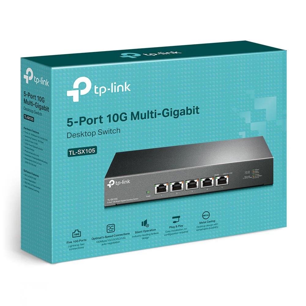 TP-Link DS105X (TL-SX105) 5-Port 10G Unmanaged Switch - Image 9