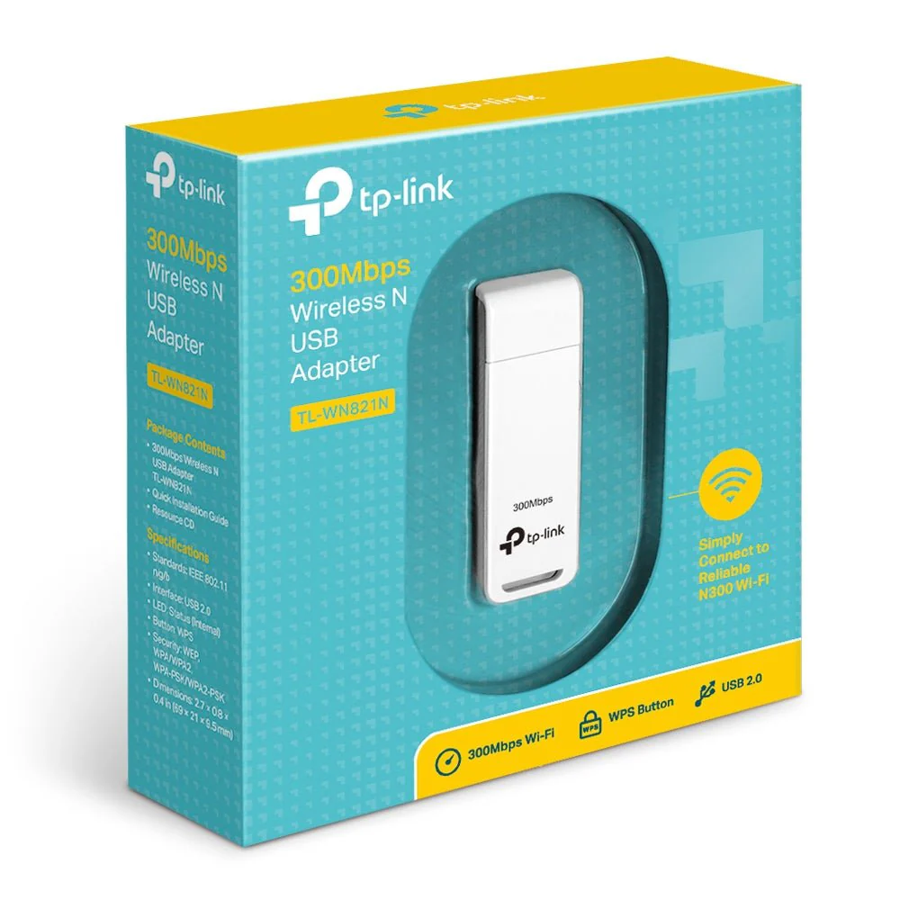 TP-Link TL-WN821N 300Mbps Wireless N USB Adapter - Image 3
