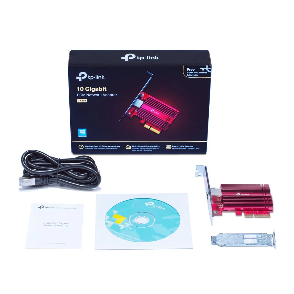 TP-Link TX401 10GBase-T (RJ45) PCI-E Network Adapter Card - Image 4