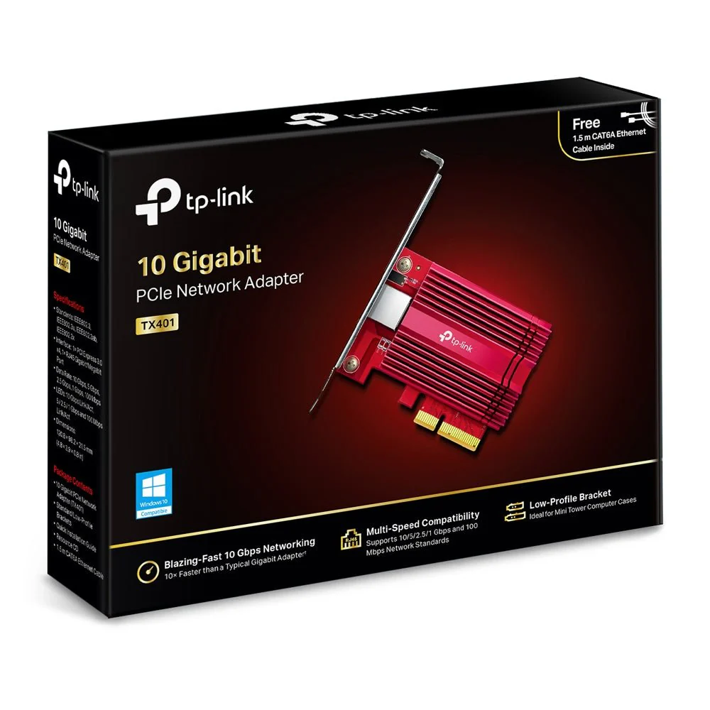 TP-Link TX401 10GBase-T (RJ45) PCI-E Network Adapter Card - Image 5