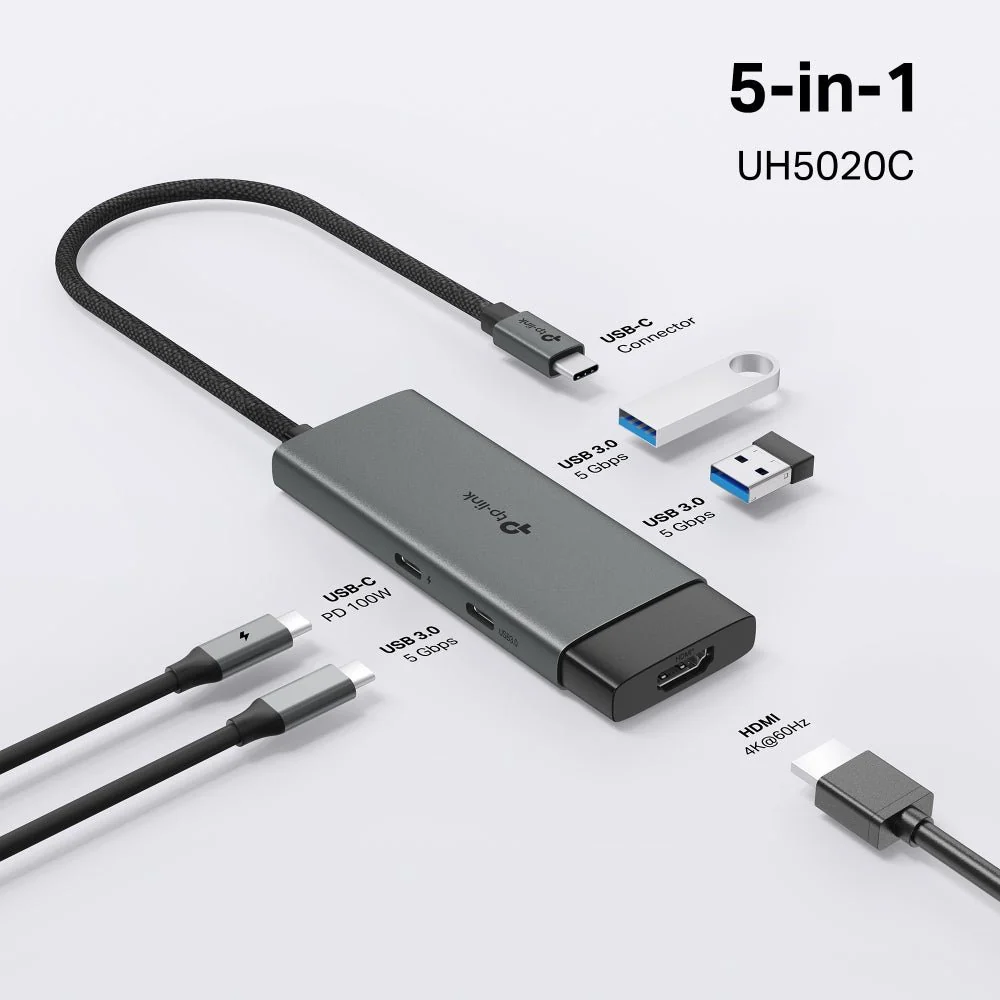 TP-Link UH5020C USB Type-C 5 in 1 Hub - Image 4