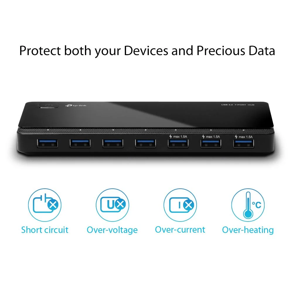 TP-Link UH700 USB 3.0 7-Port Hub - Image 4