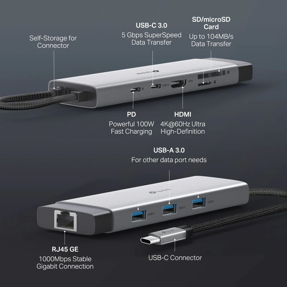 TP-Link UH9120C USB Type-C 9 in 1 Hub - Image 5