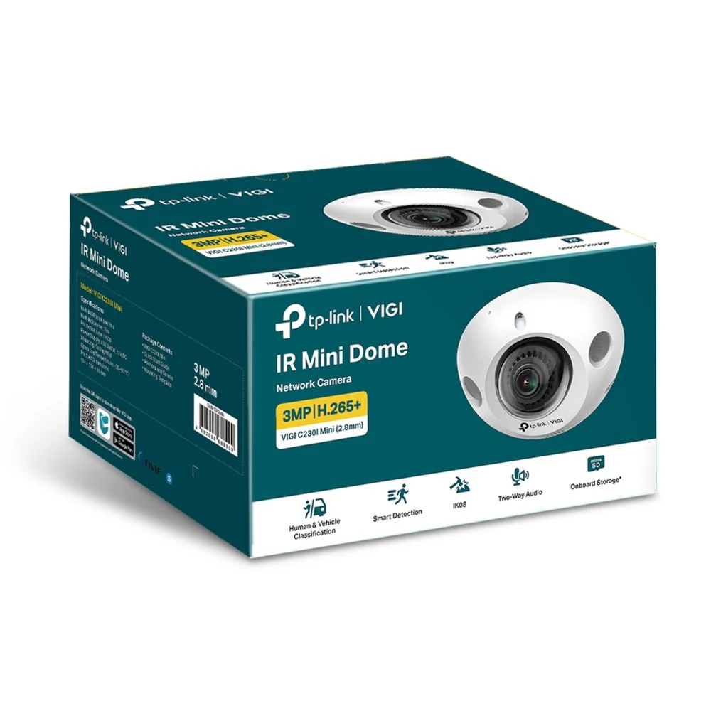 TP-Link VIGI C230I Mini 3MP IR Mini Dome Network Camera - Image 3