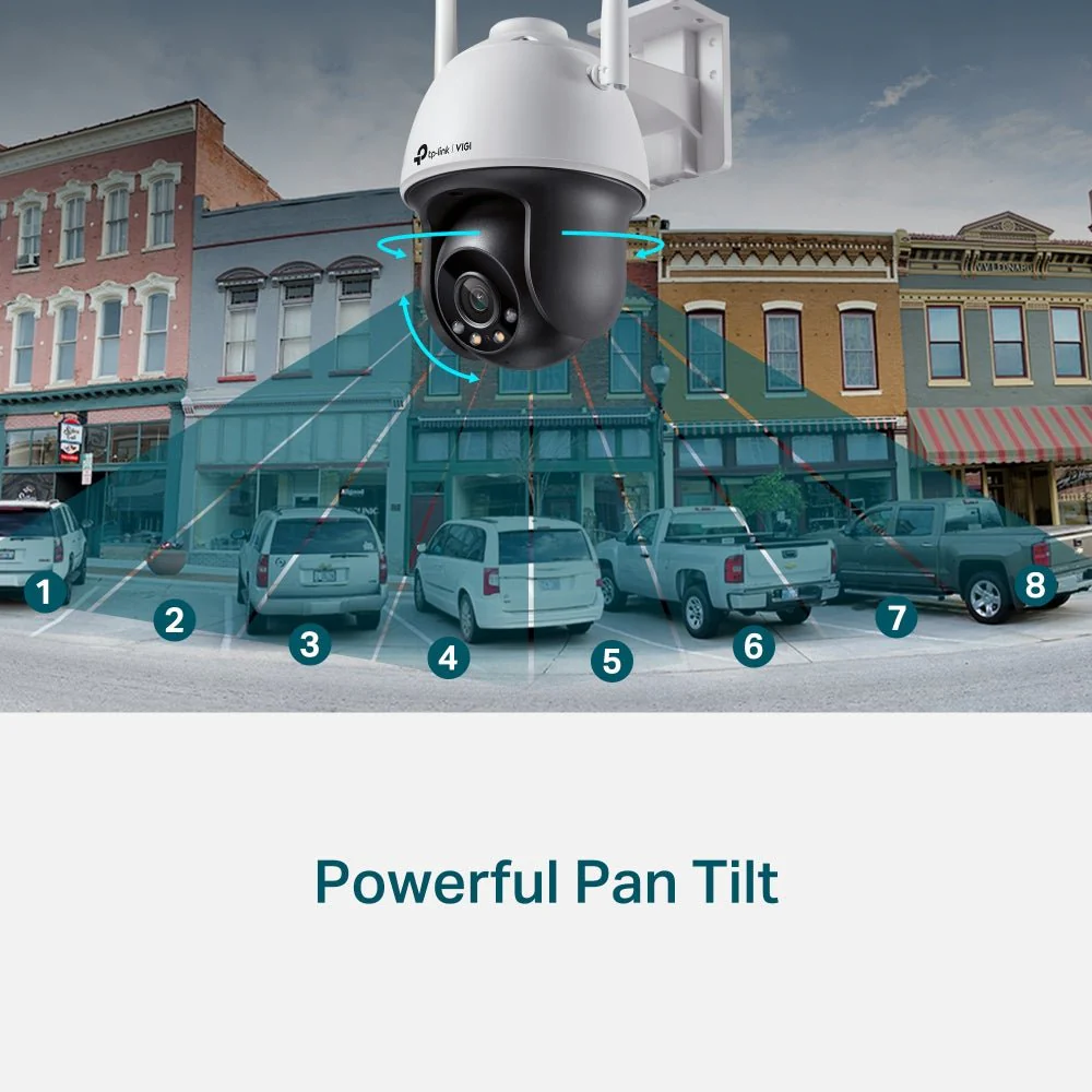 TP-Link VIGI C540-W 4MP Outdoor Full-Color Wi-Fi Pan Tilt Network Camera - Image 3