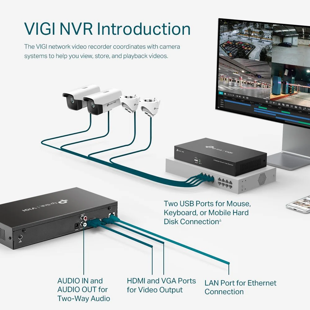 TP-Link VIGI NVR1008H 8 Channel Network Video Recorder - Image 6