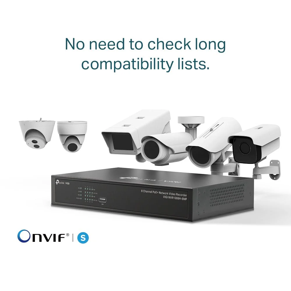 TP-Link VIGI NVR1008H-8MP 8 Channel PoE+ Network Video Recorder - Image 6