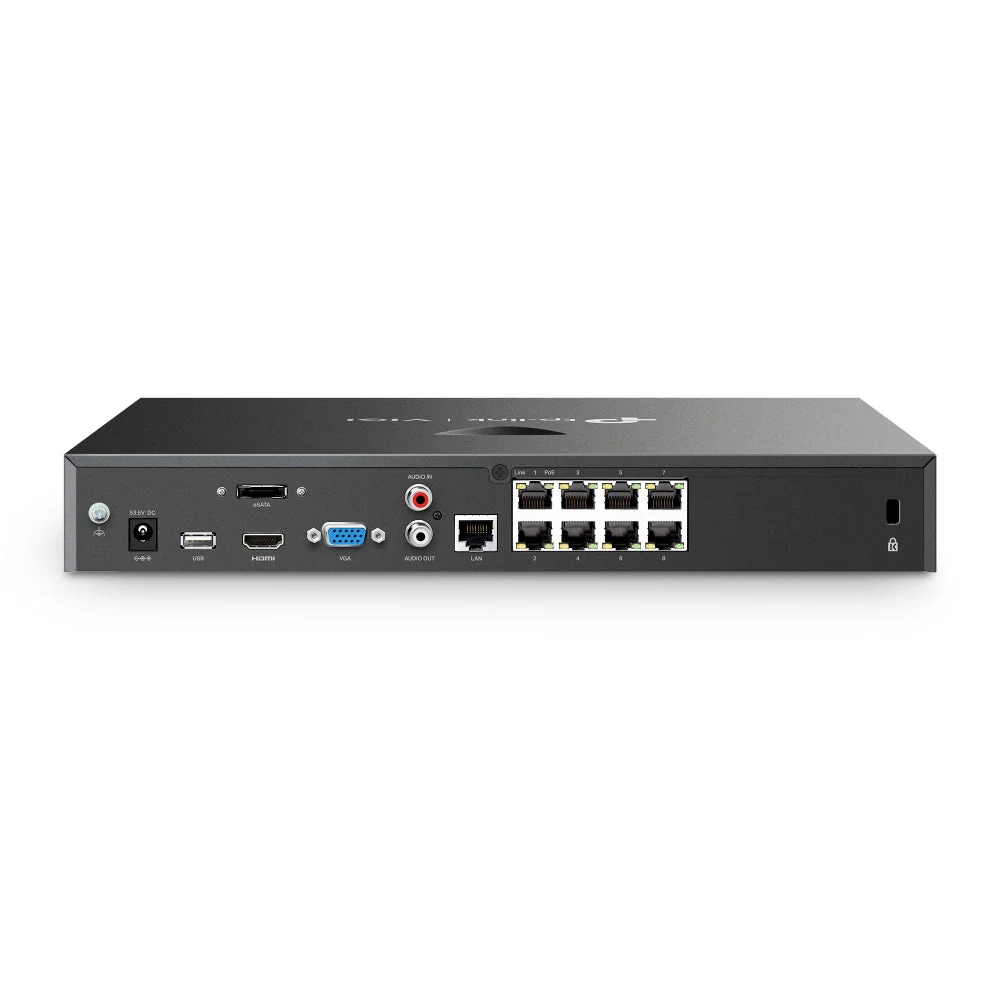 TP-Link VIGI NVR2008H-8MP 8 Channel PoE+ Network Video Recorder - Image 2