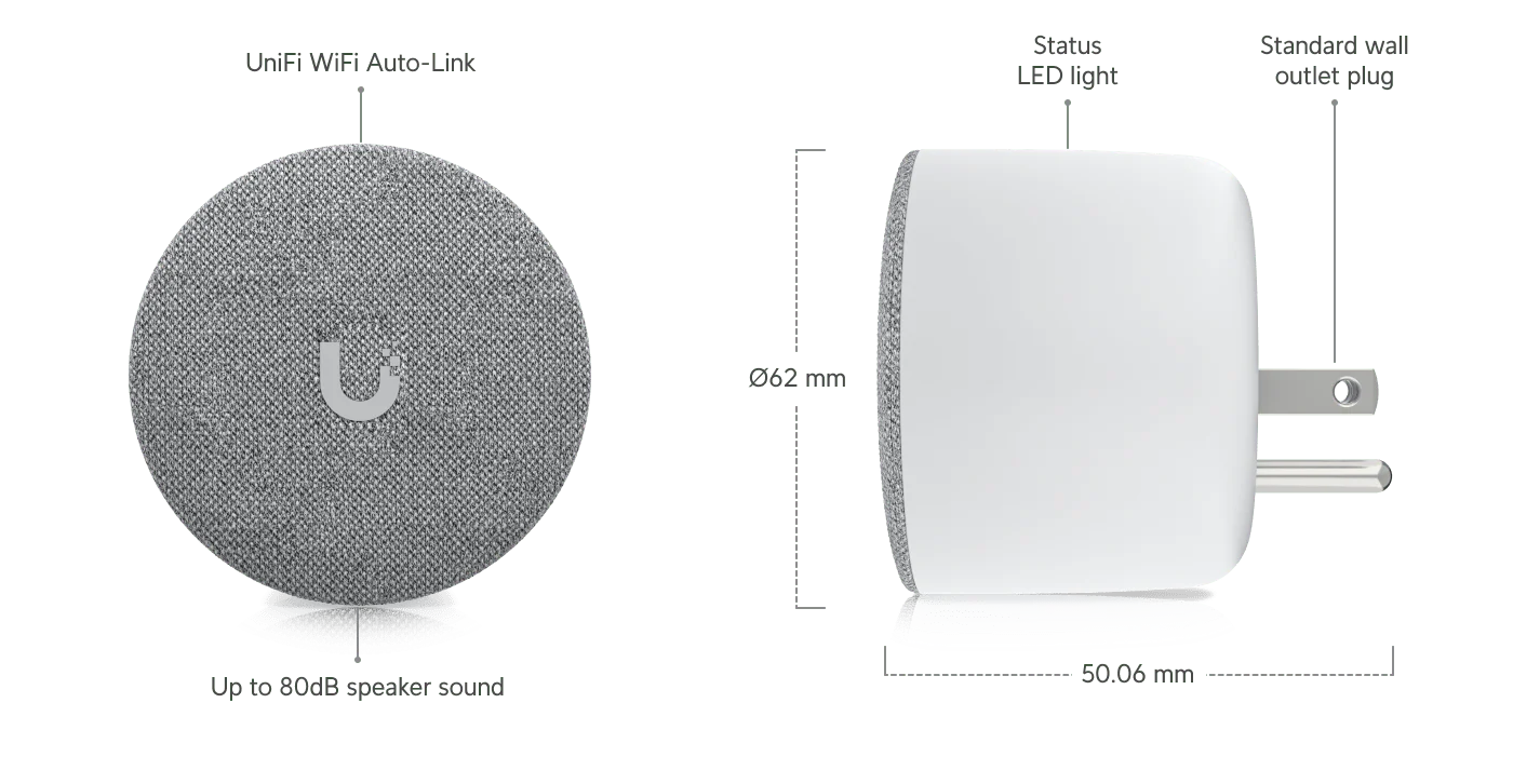 Ubiquiti UP-Chime WiFi Smart Chime for UniFi Doorbell and Door Access Hub - Image 8