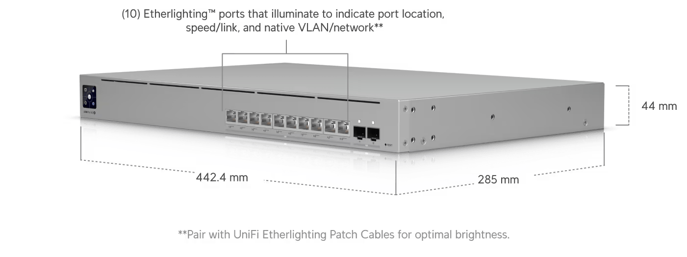 Ubiquiti USW-Pro-XG-10-PoE 400W Pro XG 10-Port L3 10GbE POE+++ Switch - Image 7