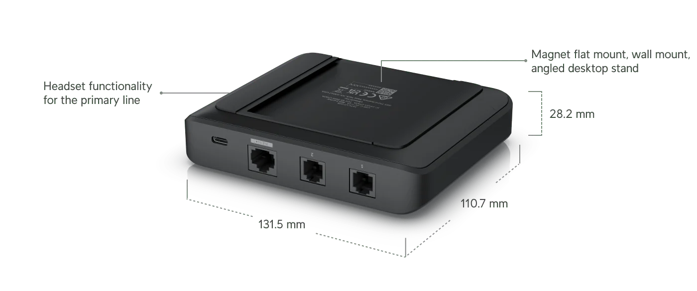 Ubiquiti UT-ATA UniFi Talk Analog Telephone and Fax Adapter - Image 15